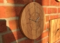 Preview: Wanduhr "Kompass von Goertz" aus Eichenholz